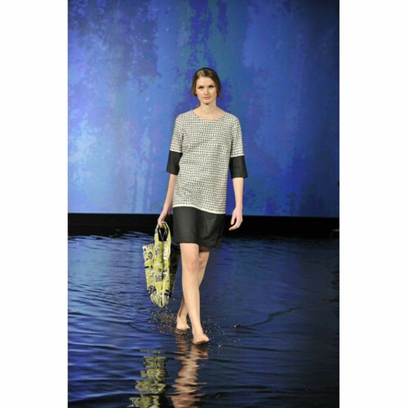 MARIMEKKO Poni Polka Dot Spot Print A-Line Cotton High Waisted Skirt - Picture 14 of 15